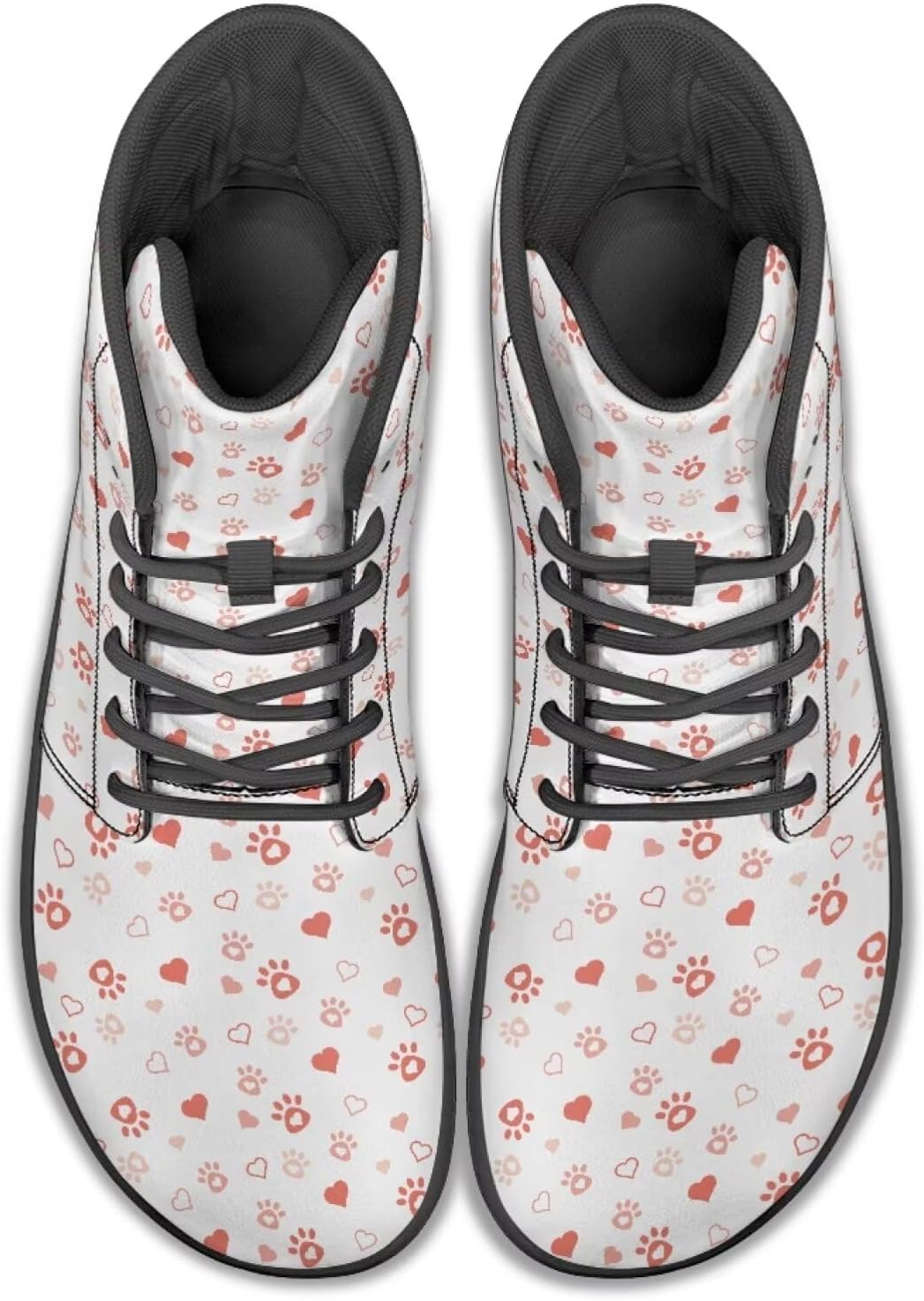 

Мужские кроссовки для бега с высоким верхом и анималистичным принтом, обувь с заземлением, широкие носки, спортивные и повседневные мужские кроссовки Watdotory, красный