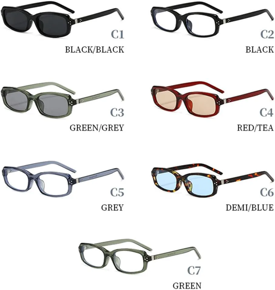 

Спортивные очки для бега и езды на открытом воздухе. Маленькие солнцезащитные очки для женщин и мужчин с заклепками, прозрачные линзы, оправа UV400 UYPTK, Red Tea