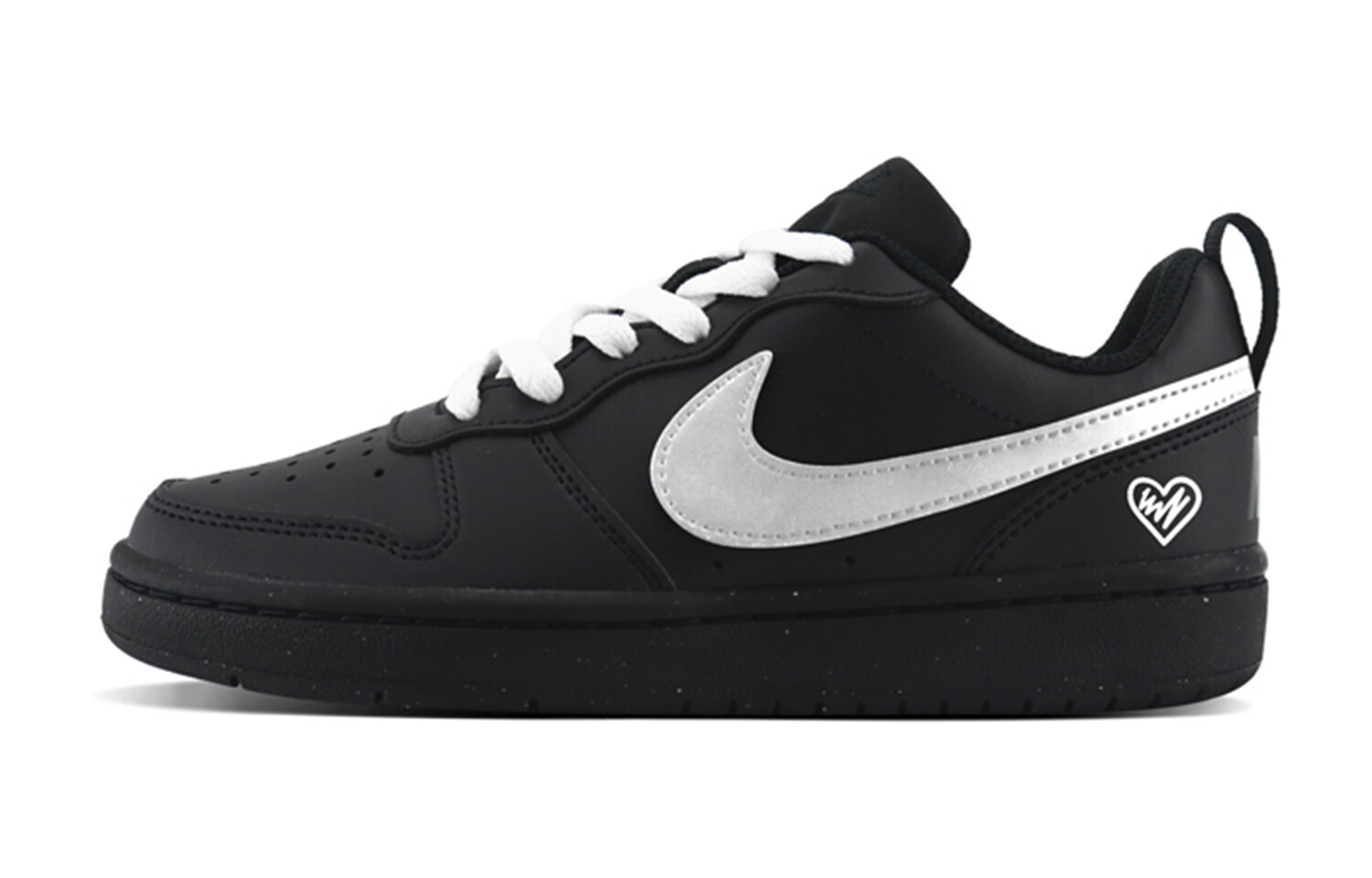 

Кроссовки Nike Court Borough Skateboarding Shoes Women's Low-top Black/white, черный