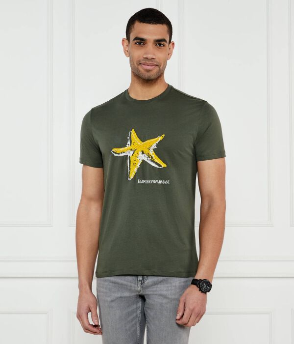 

Футболки Regular fit Emporio Armani, серый