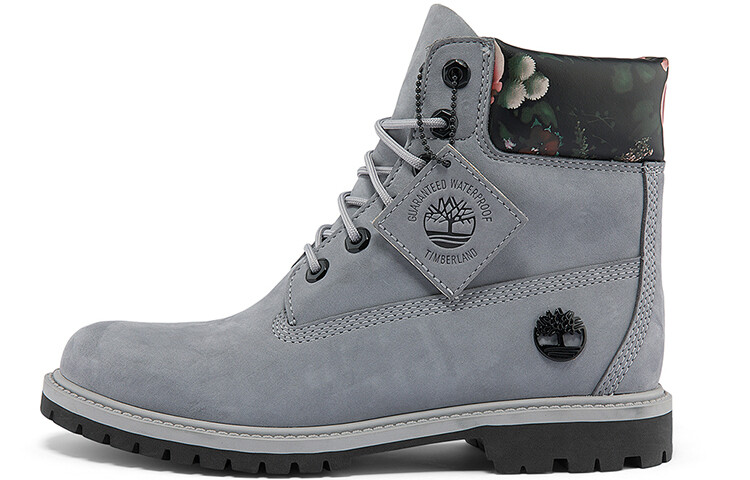 

Ботинки Timberland 6 Inch Heritage Waterproof Boot 'Medium Grey With Floral' Women's