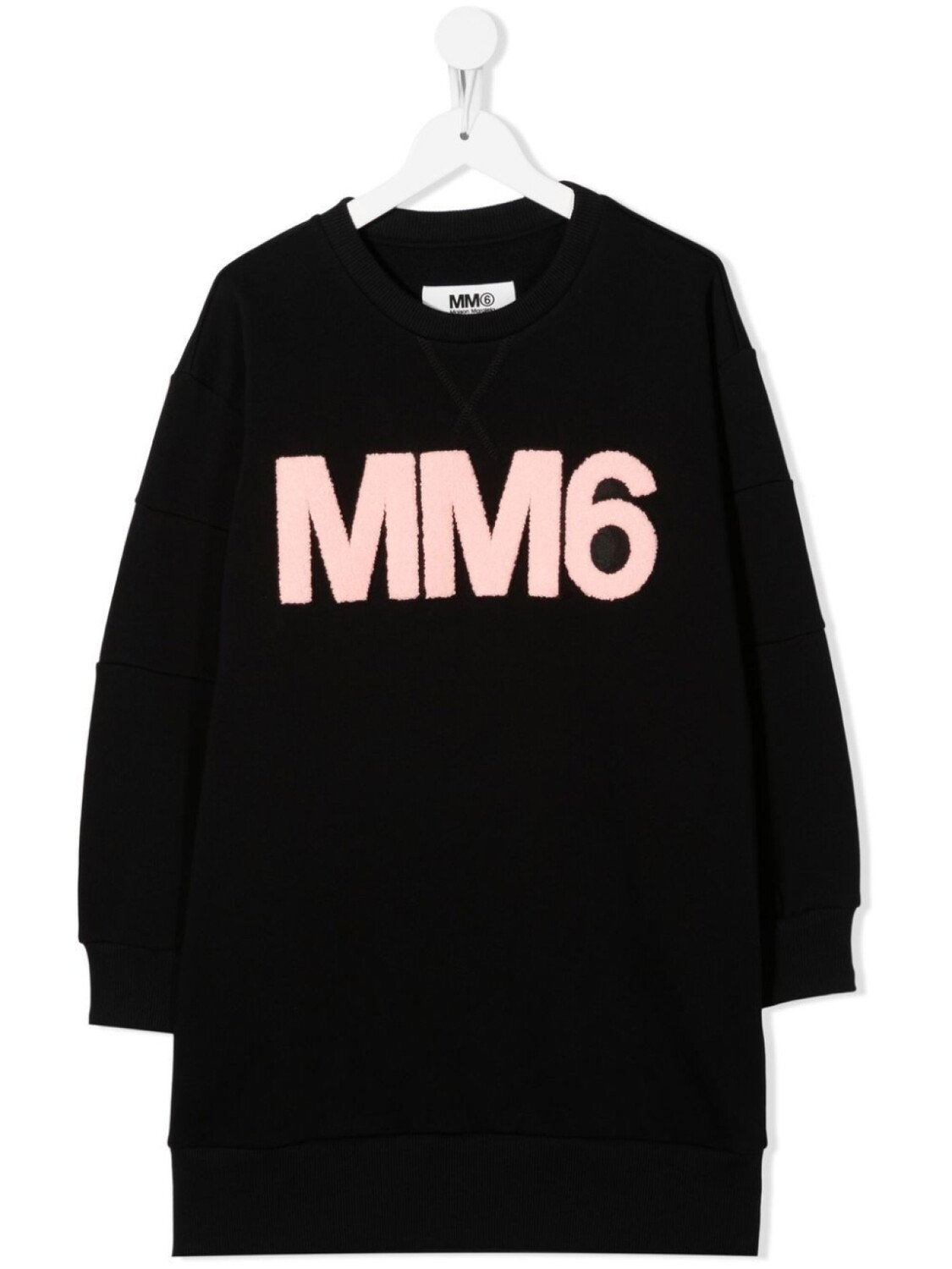 

MM6 Maison Margiela Kids платье-толстовка с логотипом, черный