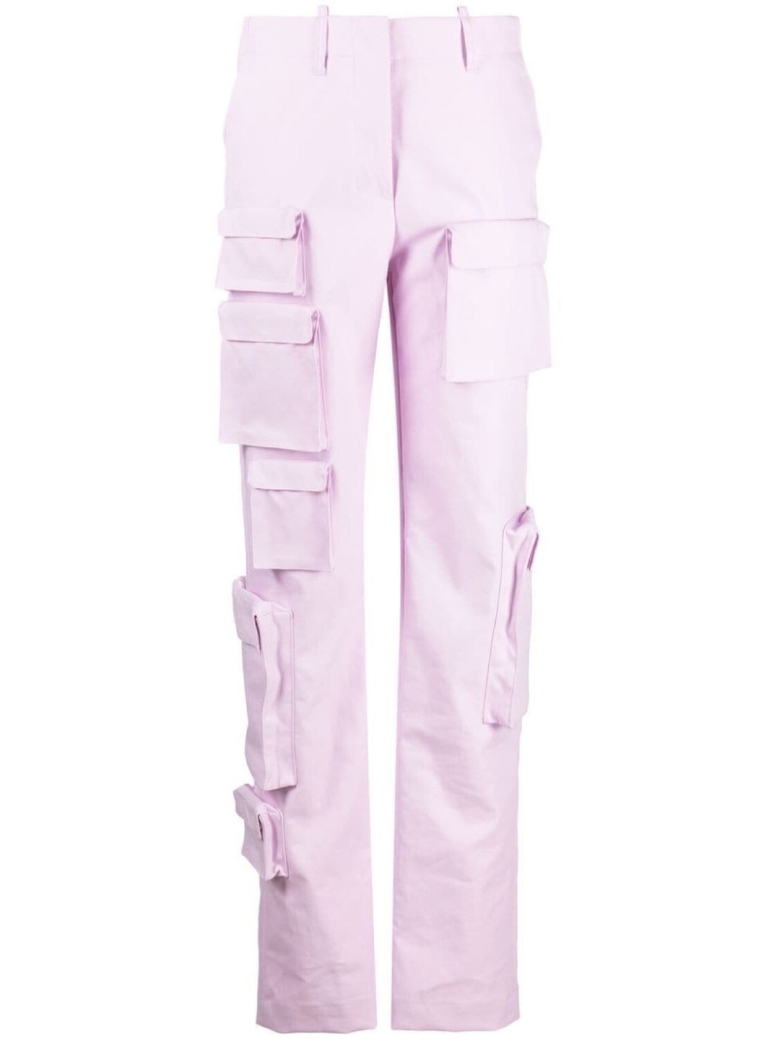 

Off-White брюки карго с завышенной талией, фиолетовый