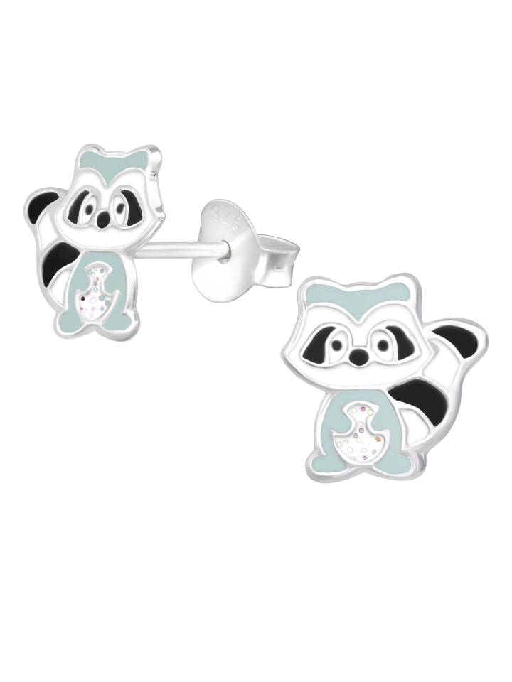 

Schmuck23 Серебряные серьги 925 пробы с изображением енота, 0,7 см x 0,8 см