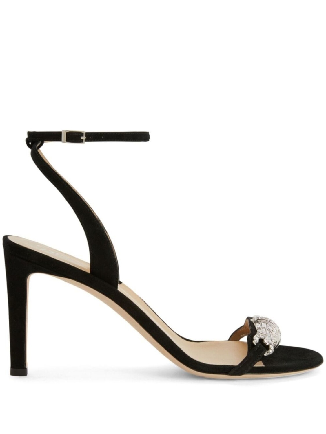 Giuseppe Zanotti босоножки Thais с кристаллами, черный