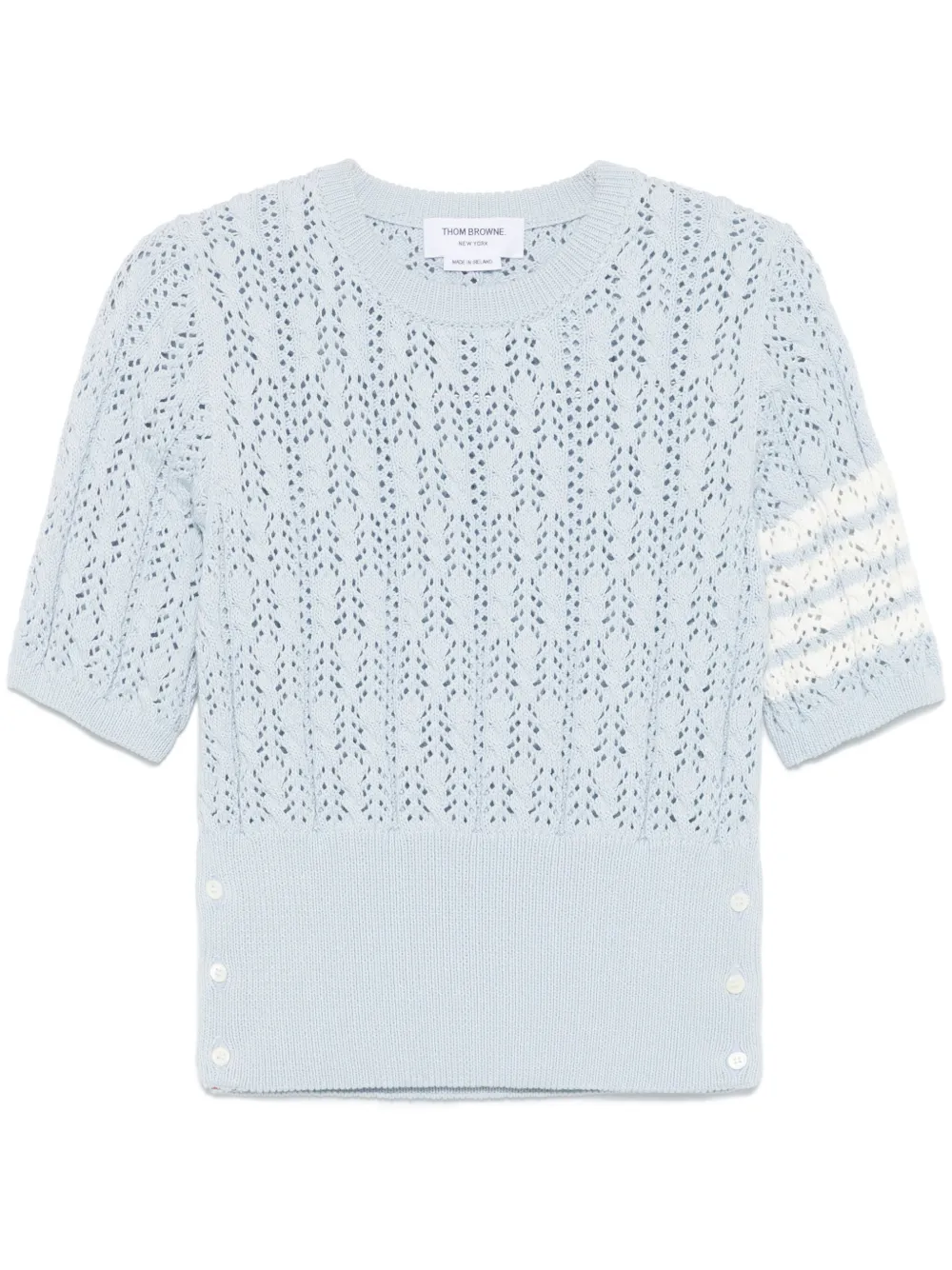 

Футболка с полосками 4-Bar THOM BROWNE, синий