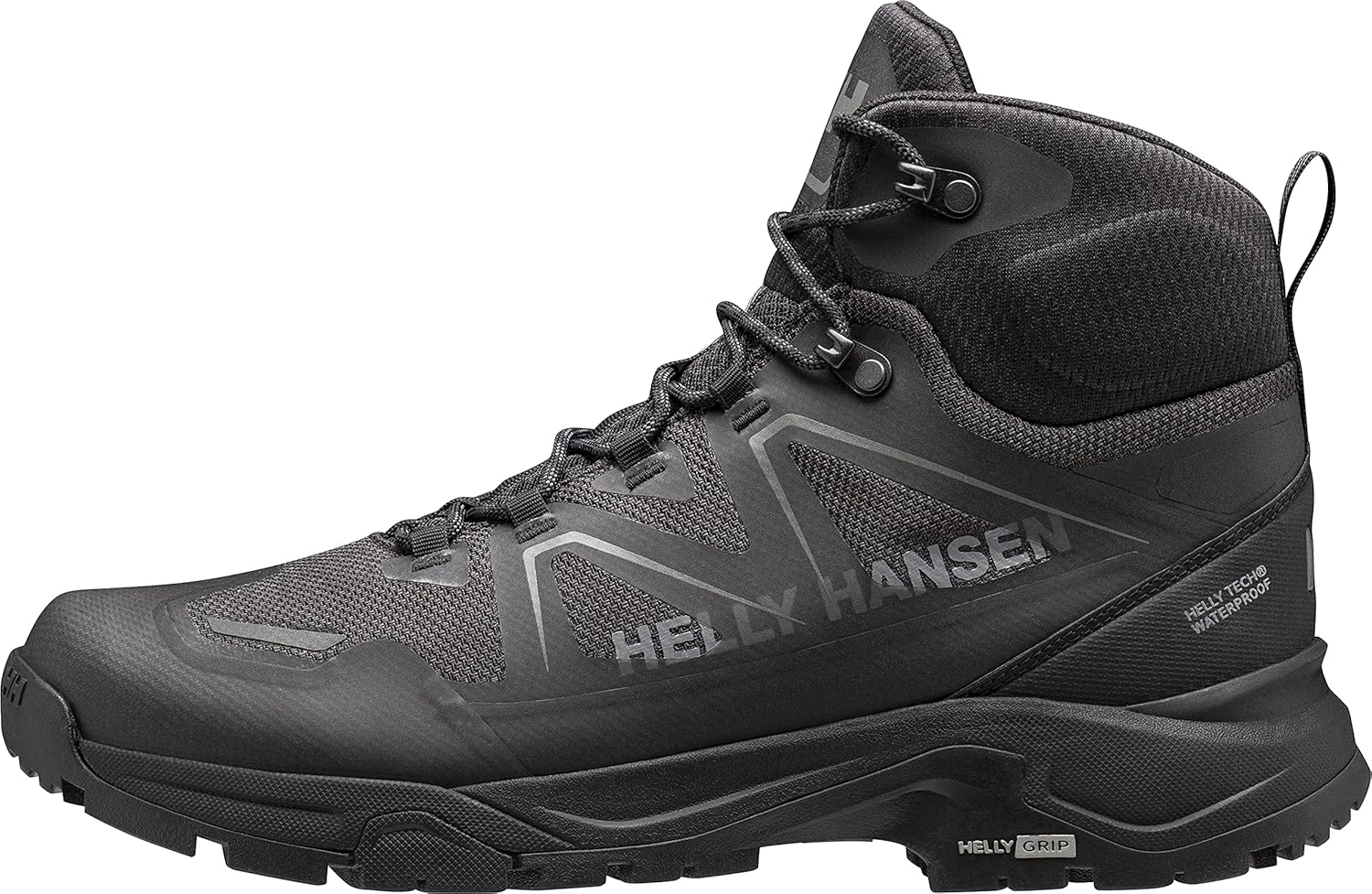 

Мужские походные ботинки Helly-Hansen Cascade Mid Helly Tech водонепроницаемые, дышащие, легкие Helly Hansen, черный/светло-серый