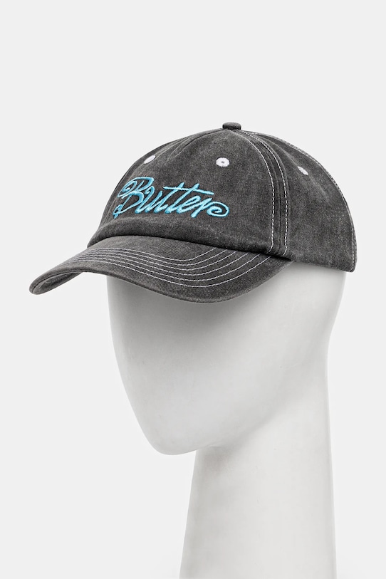 

Хлопковая бейсболка Jive Pinch Front Cap Butter Goods, черный