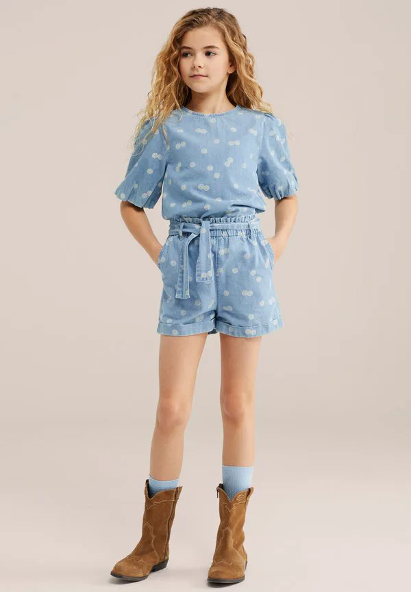 Блузка «синий хребет» We Fashion, Light Blue
