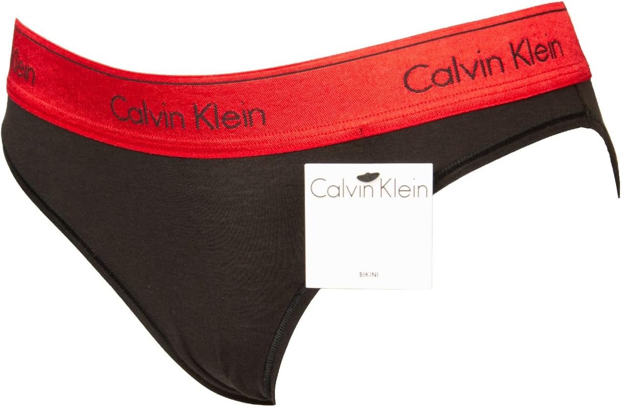 

Женские трусы-слипы Calvin Klein CK из эластичного хлопка с логотипом QF6133O, 51O Black Red Metallic Wb