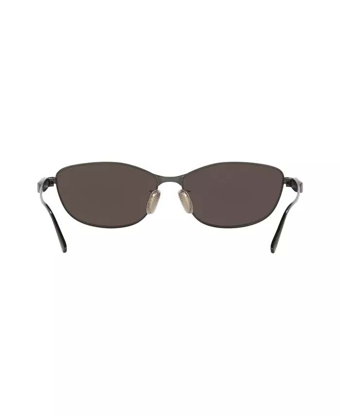 Унисекс маленькие солнцезащитные очки, BB0357SA 6E000352 Balenciaga, серый — фото 4