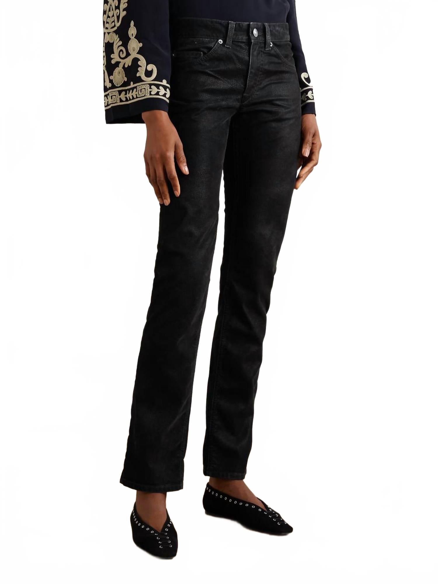 

Isabel Marant Узкие брюки из искусственной кожи Kelsie, черные