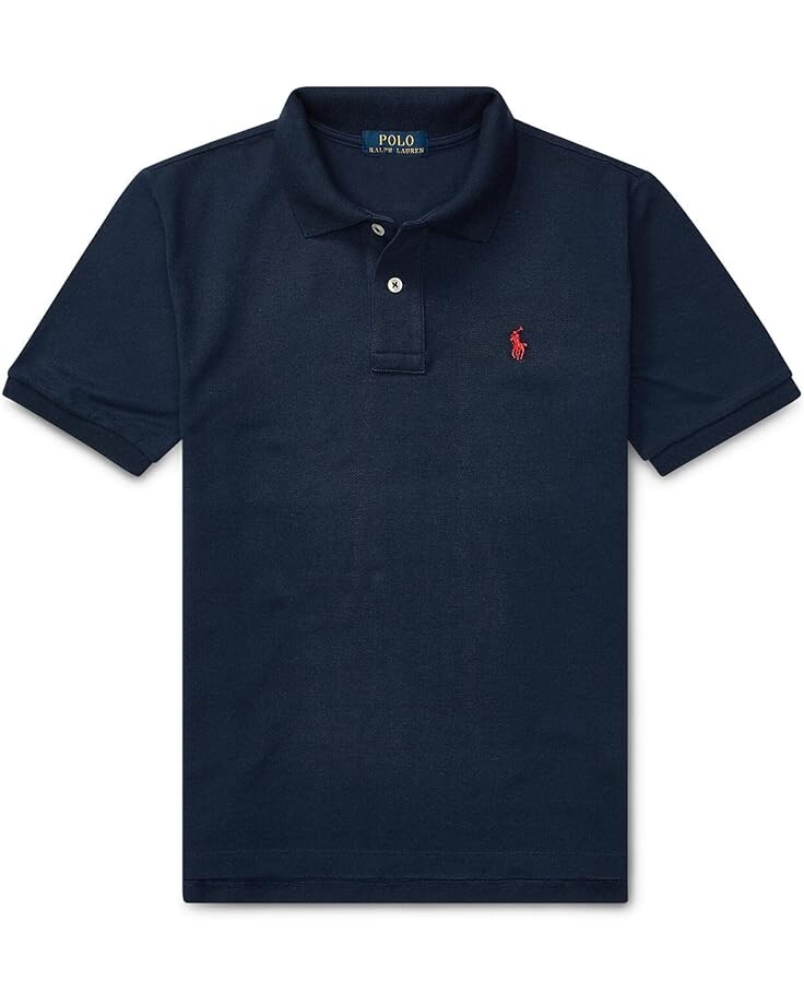

Поло Polo Ralph Lauren Kids Cotton Mesh Polo Shirt, цвет Refined Navy