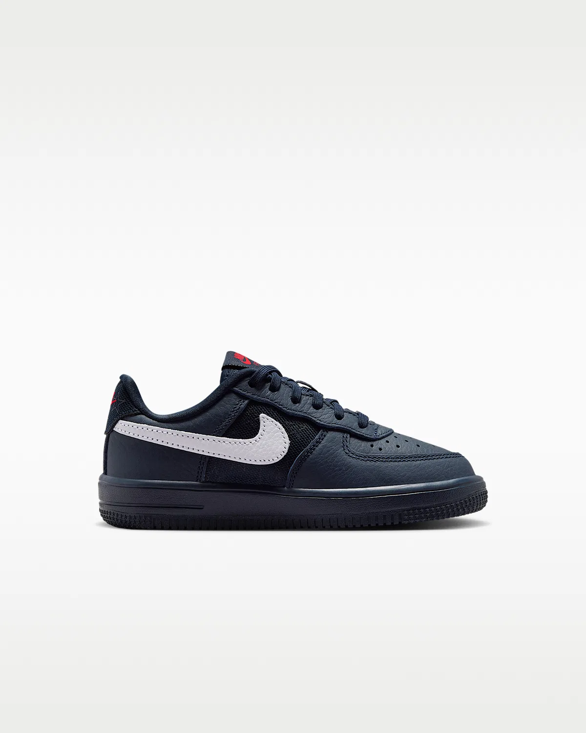 Кроссовки Nike Force 1 Low для малышей, Dark Obsidian/Black/University Red/White — фото 3