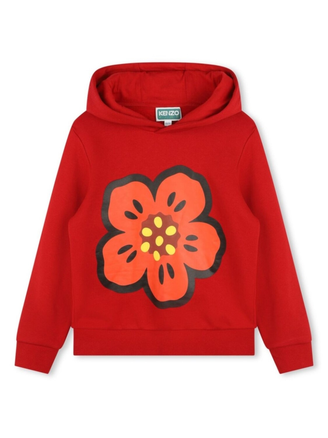 

Kenzo Kids худи с принтом Boke Flower, красный