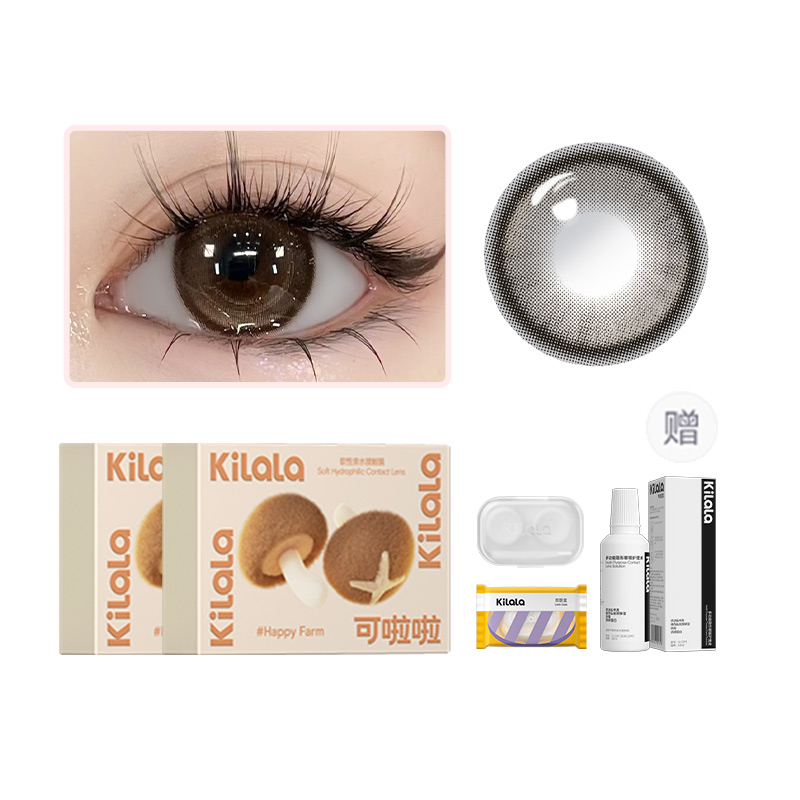 

Контактные линзы Happy Farm Collection полугодовой замены 1 шт *2 двойная упаковка+раствор для ухода Kilala