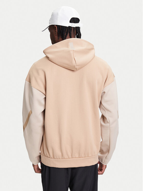 Толстовка обычного кроя Z.N.E. JY4833 Adidas, бежевый — фото 3