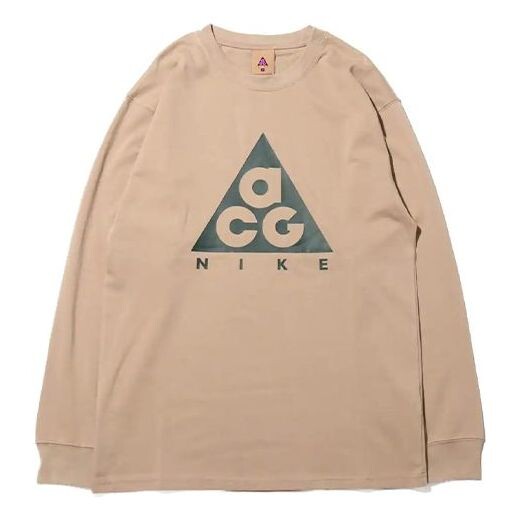 

Футболка men's acg basic logo long sleeves gray t-shirt Nike, серый