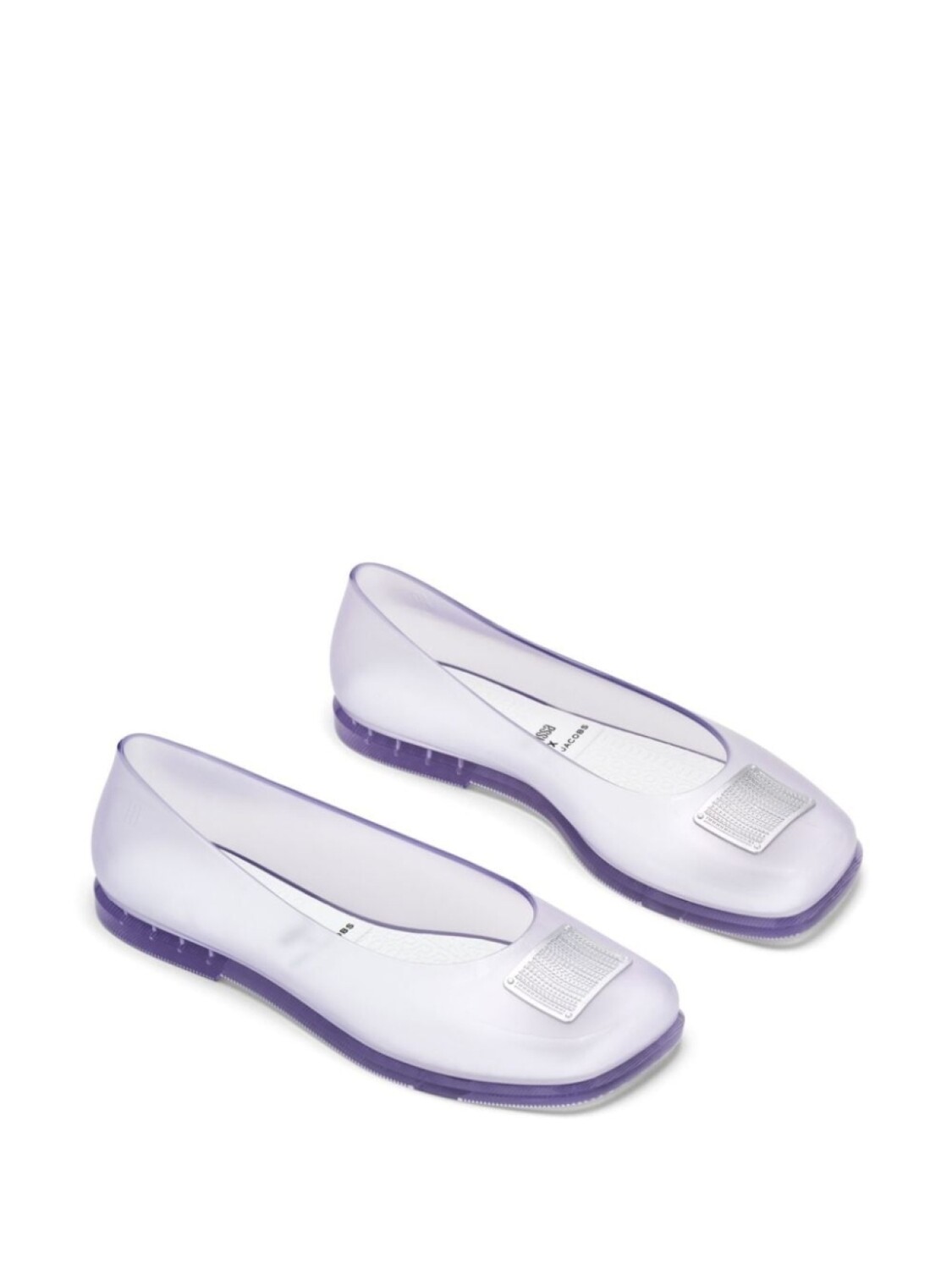 Marc Jacobs балетки с тисненым логотипом из коллаборации с Melissa, фиолетовый — фото 2