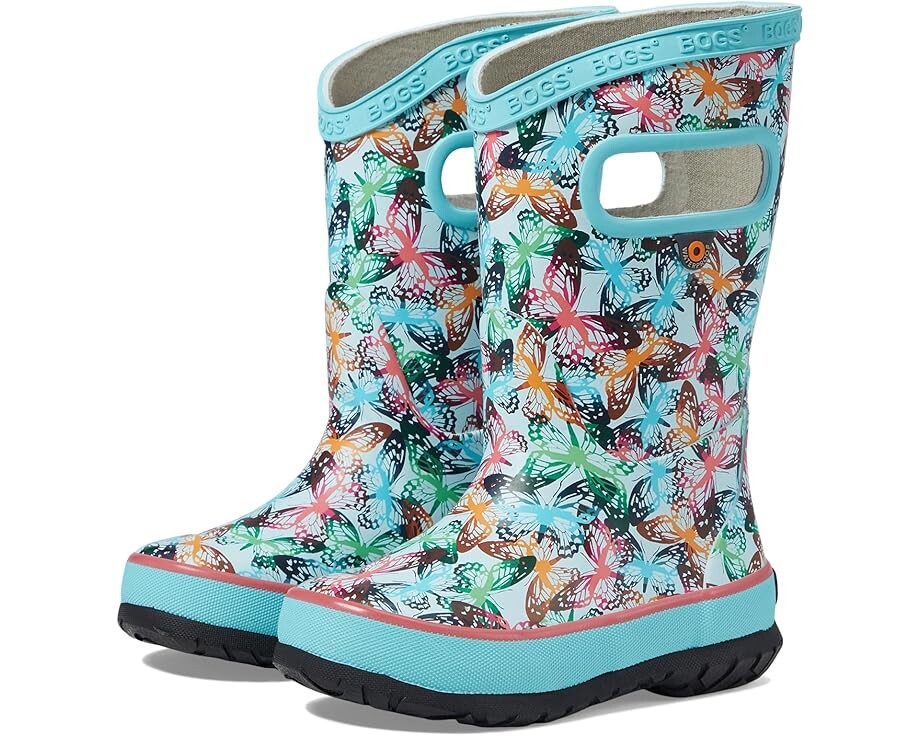 

Ботинки Bogs Kids Rain Boots Rainbow Camo, цвет Sky Blue Multi