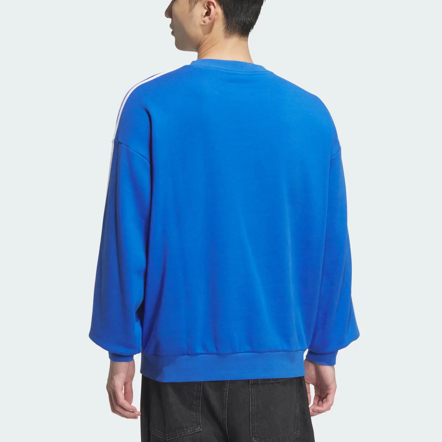 ADICOLOR OVERSIZE CREW Свитер Мужской Синий Adidas Originals — фото 4