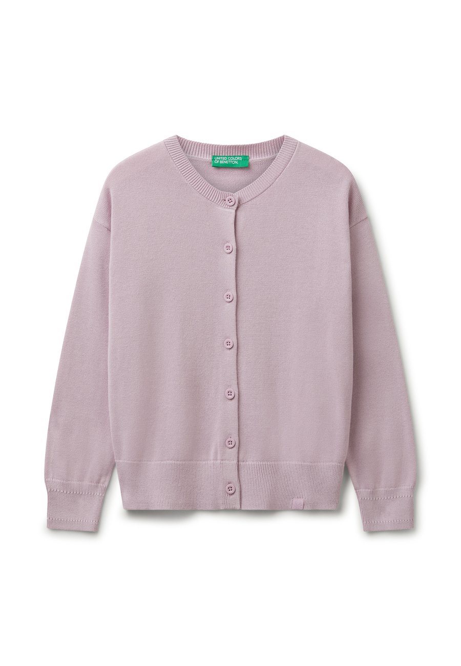 

Кардиган United Colors of Benetton CREW NECK, Violet/Lilac