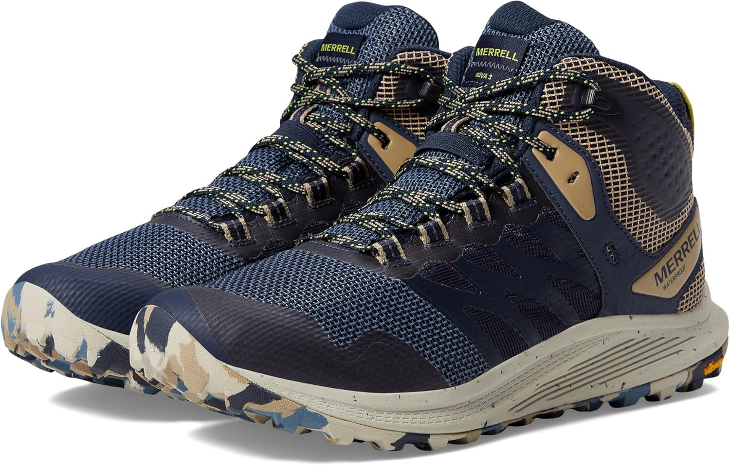 

Мужские ботинки Merrell Nova 3 Tactical Mid Waterproof, темно-синий