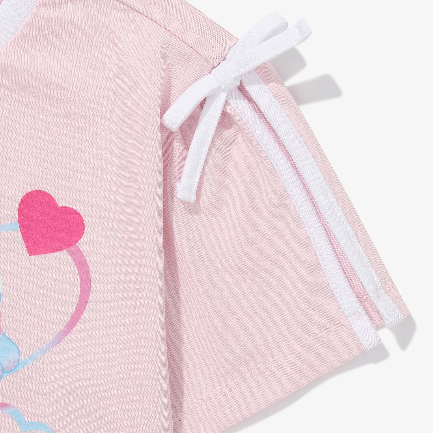 Детская футболка Princess Catch Teenieping с разрезами на рукавах розовая от Fila Kids — фото 4
