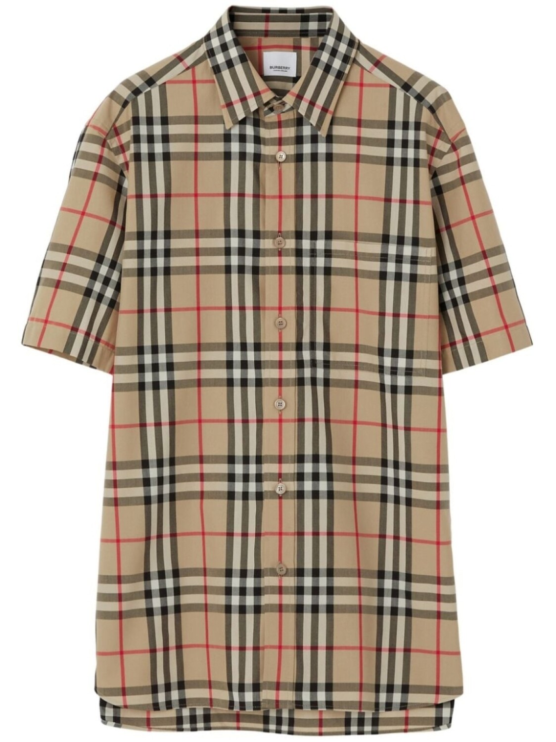 

Burberry рубашка в клетку Vintage Check, нейтральный цвет