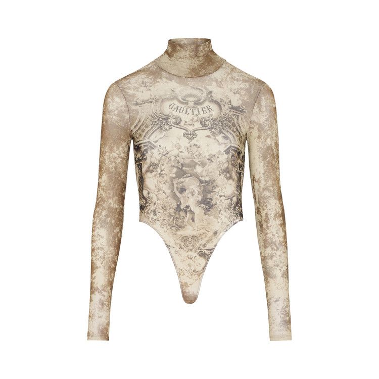 

Боди Jean Paul Gaultier Médaillon Mesh Bodysuit, Light Beige/Taupe