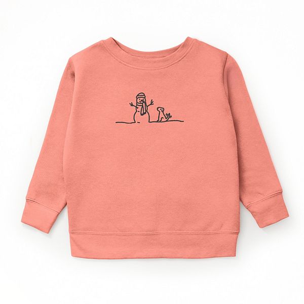 

Графический свитшот с вышитым снеговиком The Juniper Shop, Mauve