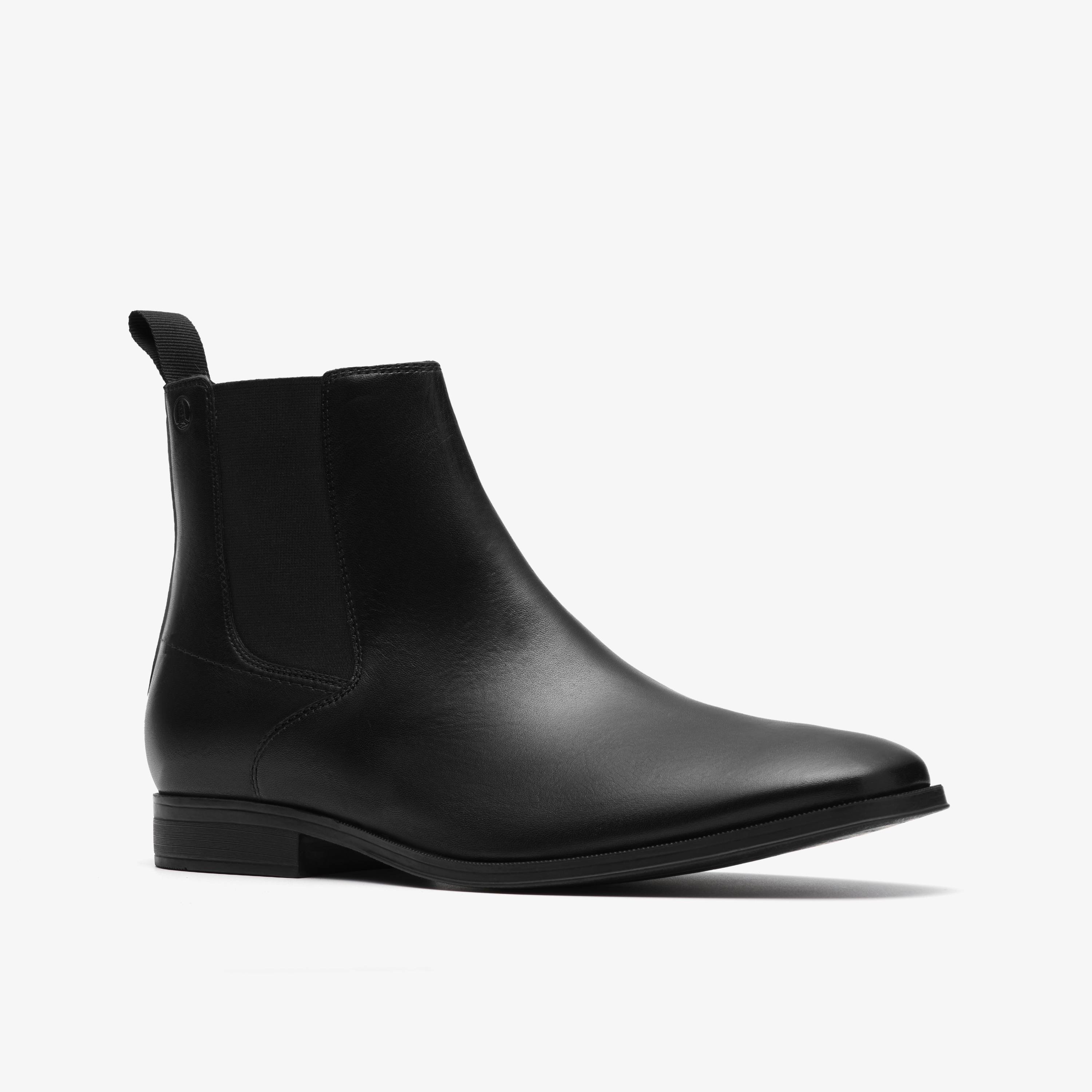 Ботинки Полтон Изи Clarks, Black Leather — фото 3