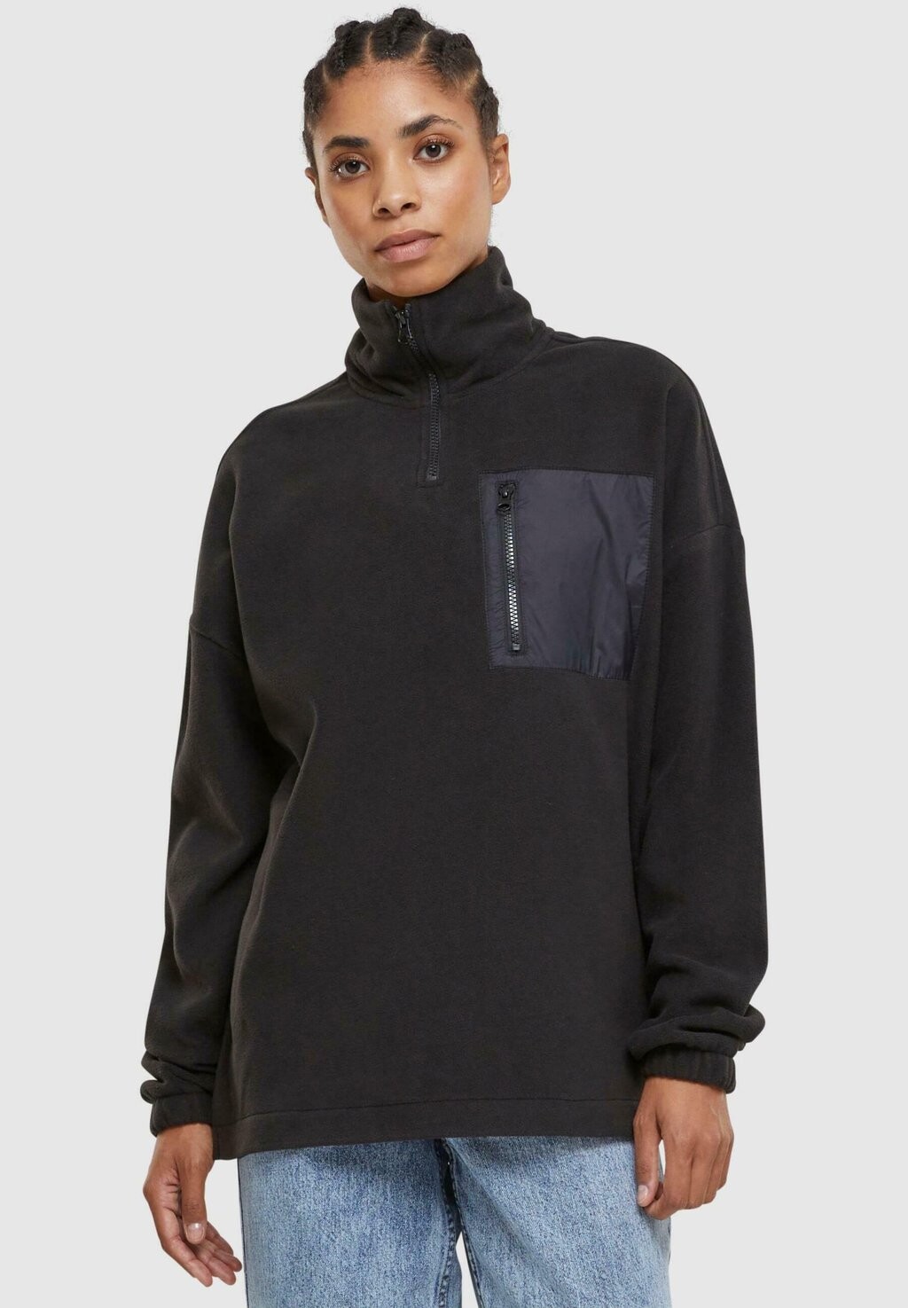 

Толстовка флисовая Polar Troyer Urban Classics, черный