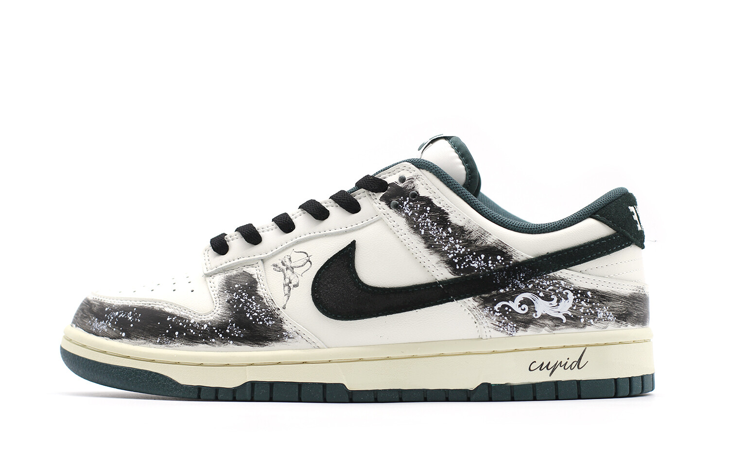 

Кроссовки Nike Dunk Skateboard Shoes Unisex Low-Top White/Green, зеленый