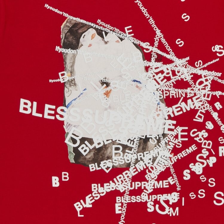 Футболка Supreme x Bless Observed In A Dream 'Red', красный — фото 2