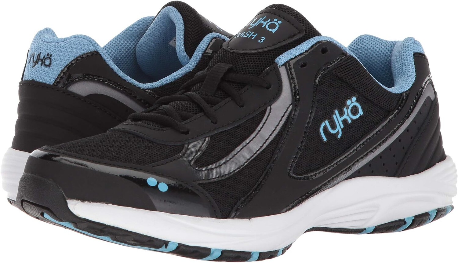

Кроссовки Ryka Dash 3, цвет Black/Meter/Blue Leather