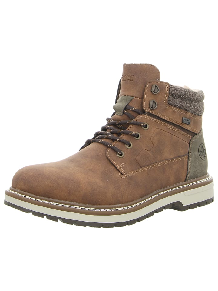 

коричневые ботильоны rieker