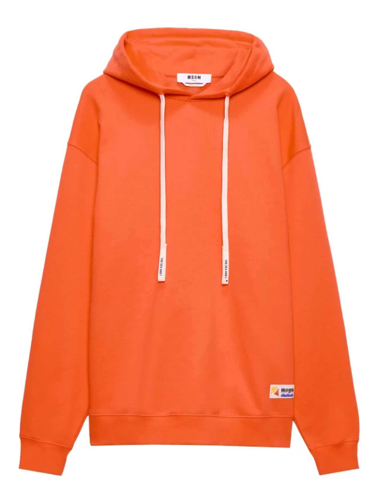 

Толстовка с капюшоном из хлопка MSGM, красный