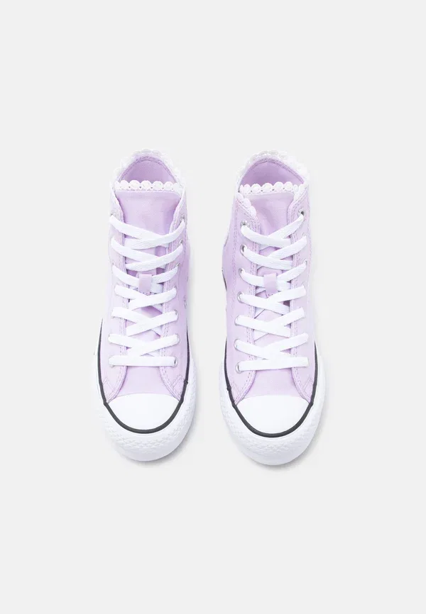 Кроссовки высокие Converse Chuck Taylor All Star Lift Platform Bubble Flowers, лавандовый латте/белый/черный — фото 4