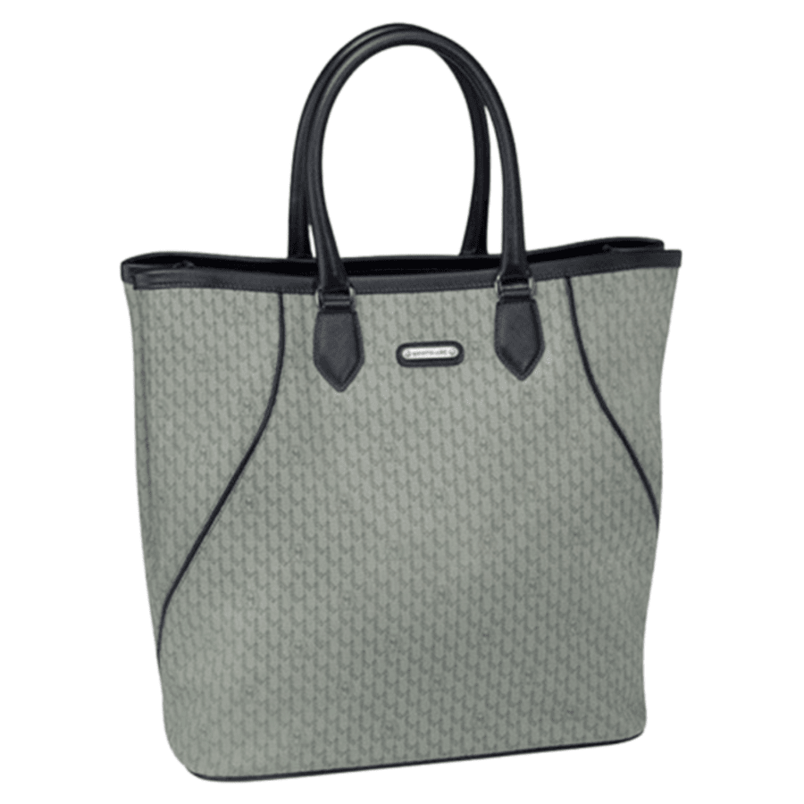 

Сумка-тоут женская Montblanc Signature Stone Grey из ткани и кожи 107781 Mont Blanc, Белый, Сумка-тоут женская Montblanc Signature Stone Grey из ткани и кожи 107781 Mont Blanc