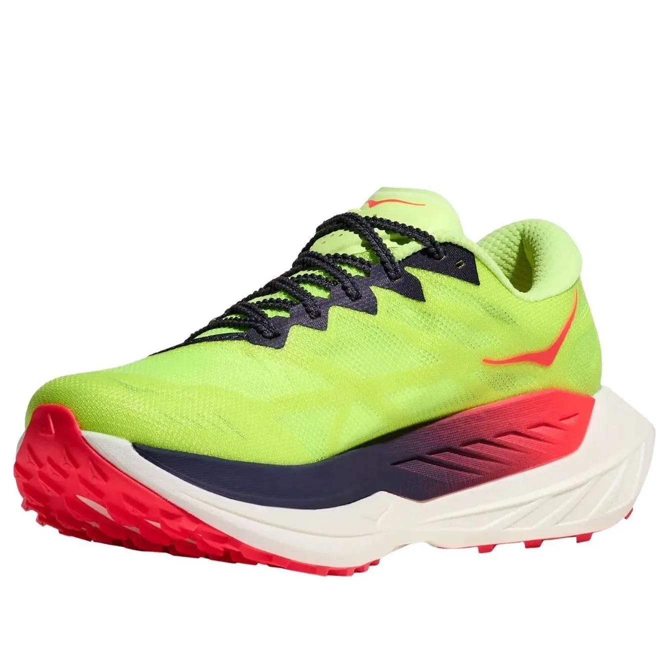 Кроссовки HOKA ONE ONE Rocket X Trail 'Neon Yu Neon Flame', мультиколор — фото 4