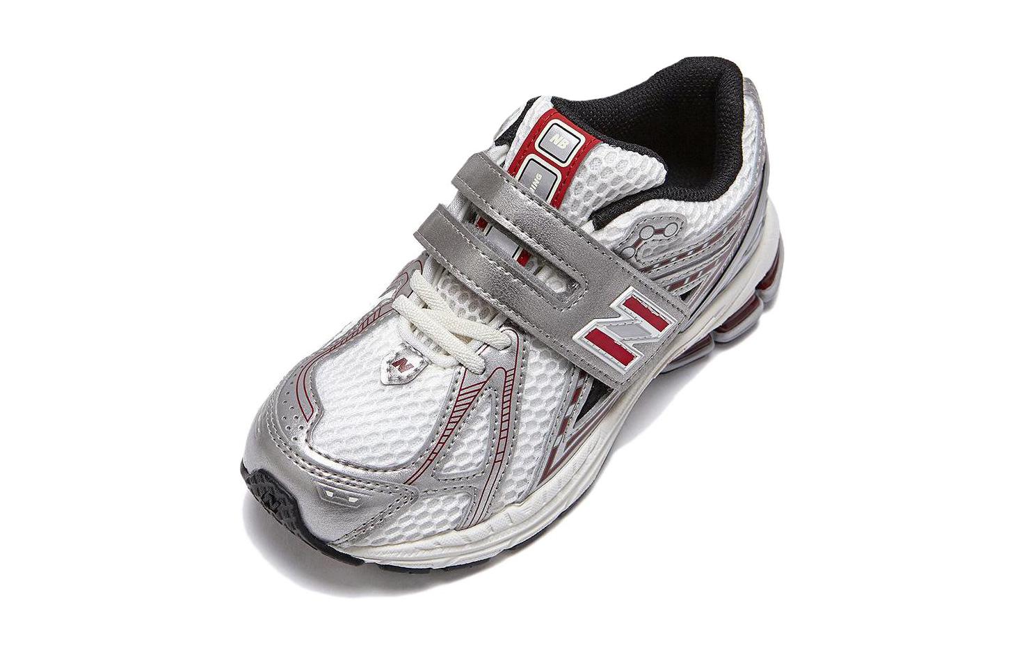 New Balance NB 1906R амортизация, износостойкие низкие детские кроссовки silver red kids — фото 3
