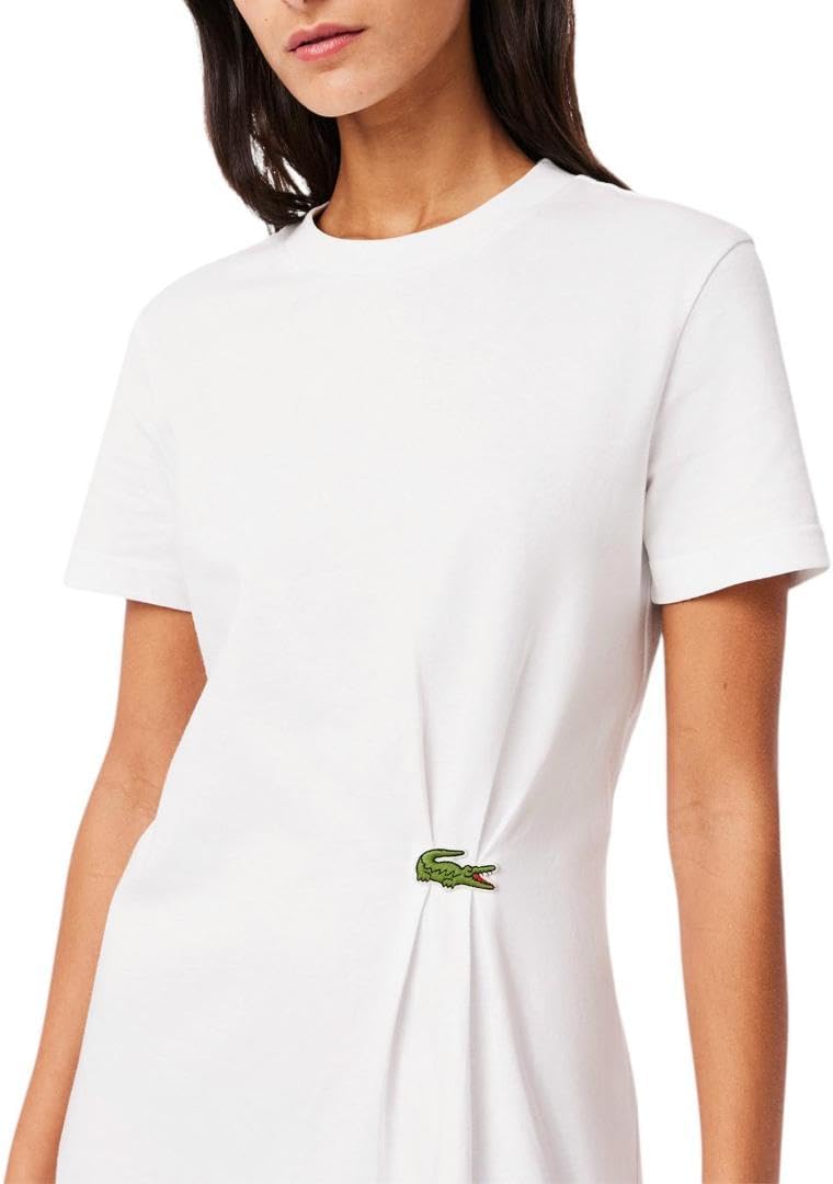 Платье Lacoste Essentials Jersey, белое — фото 2