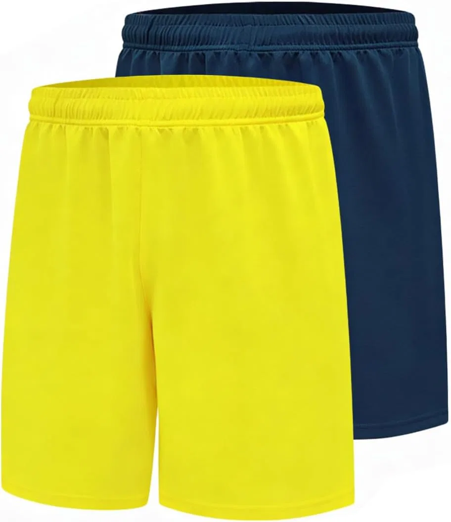 Спортивные шорты для мальчиков, 2 шт., DINGDONG'S CLOSET, Yellow Navy