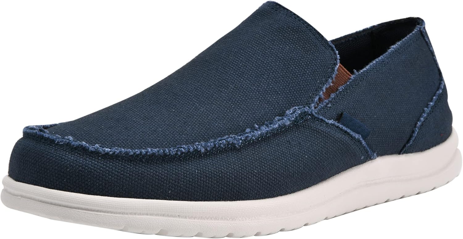 

Мужские холщовые кеды-слипоны, лоферы, прогулочные легкие повседневные слипоны Canven, синий