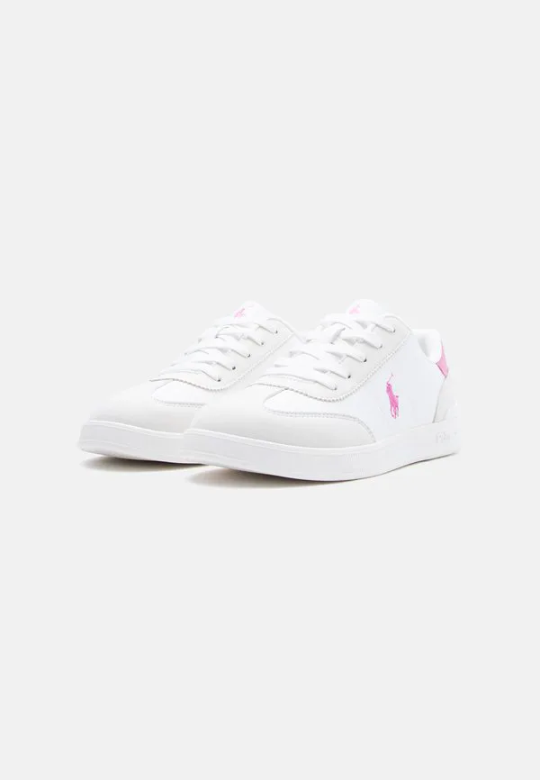 Кроссовки унисекс hollis Polo Ralph Lauren, White/Light Grey/Pink — фото 2
