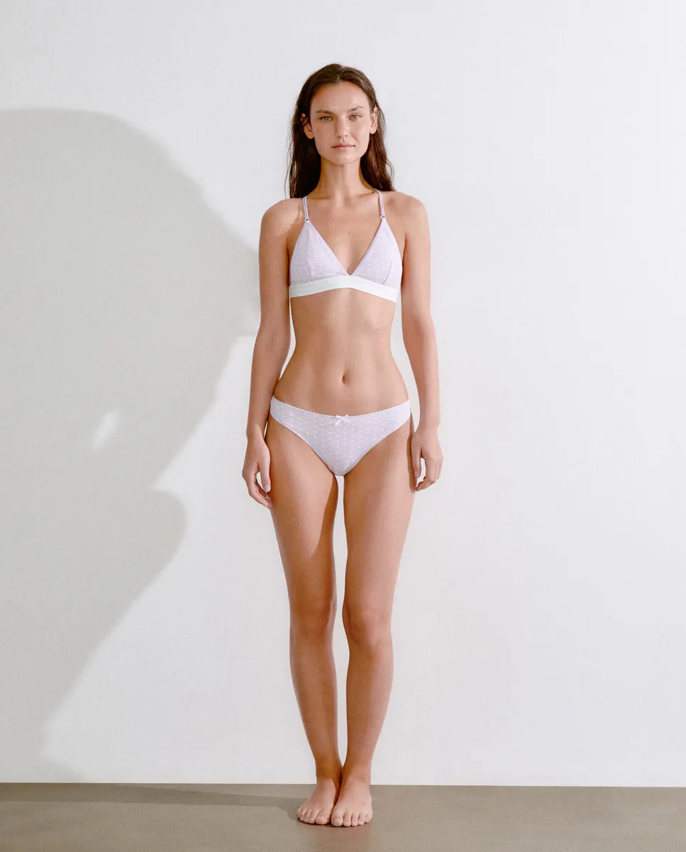 

Упаковка из 3 трусиков-стрингов с принтом Микки Мауса Easy Wear, лиловый