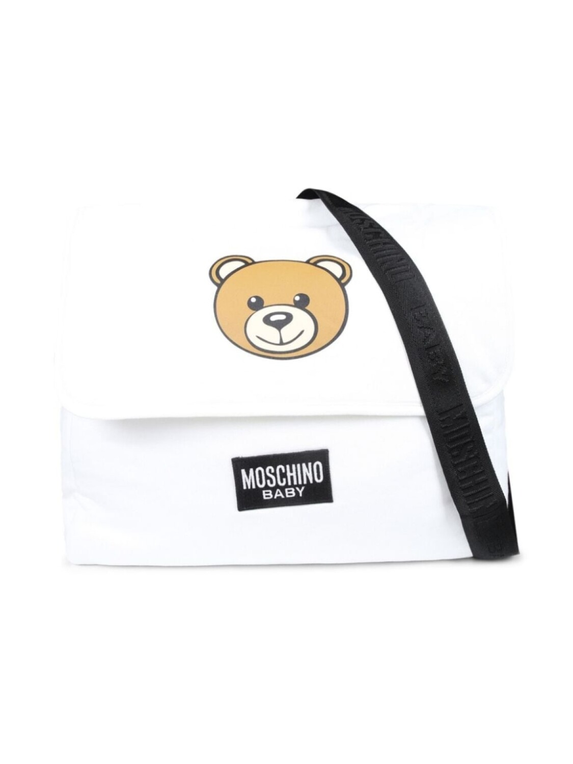 

Сумка для пеленания Moschino Kids Teddy Bear из хлопка, белый