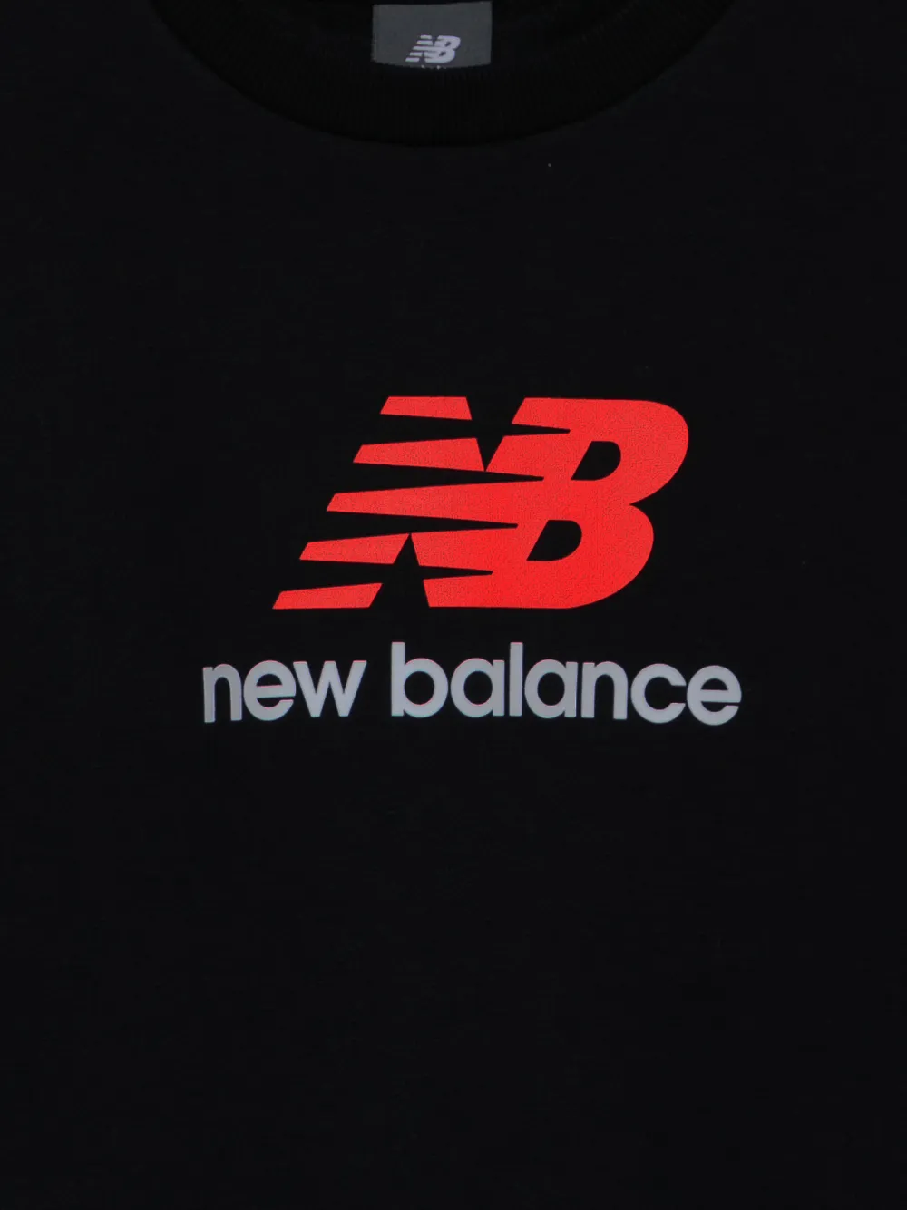 Свитшот с логотипом New Balance Kids, черный — фото 3