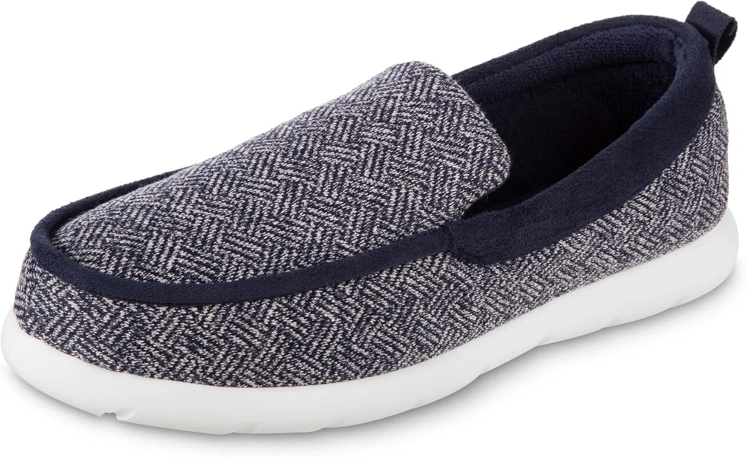 Тапочки спортивные трикотажные Isotner, Hatch Knit - Navy Blue isotoner
